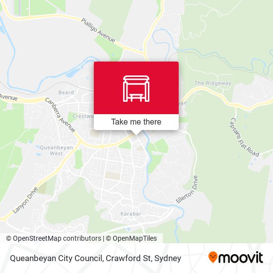 Queanbeyan City Council, Crawford St map