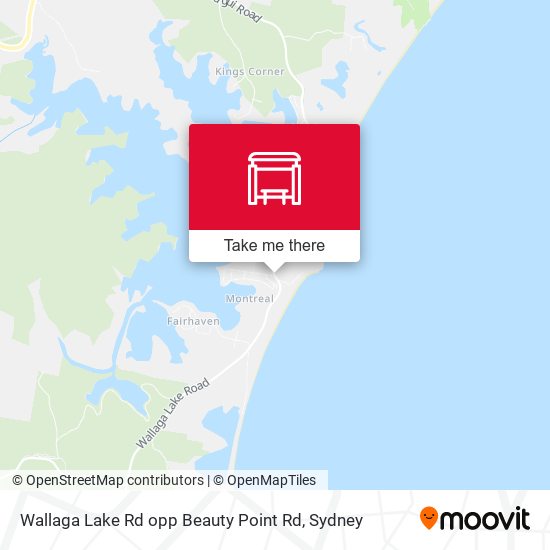 Wallaga Lake Rd opp Beauty Point Rd map