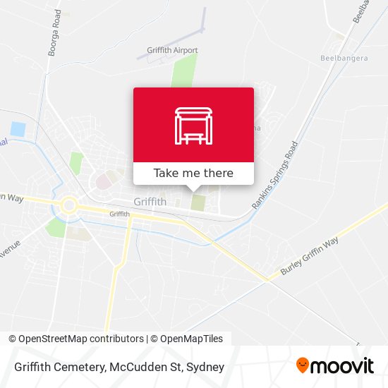 Griffith Cemetery, McCudden St map