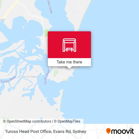 Tuross Head Post Office, Evans Rd map