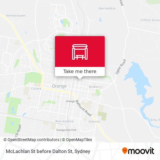 McLachlan St before Dalton St map