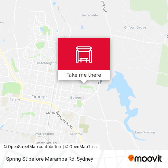 Spring St before Maramba Rd map