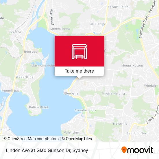 Linden Ave at Glad Gunson Dr map