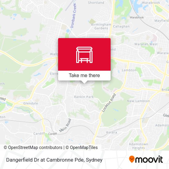 Dangerfield Dr at Cambronne Pde map