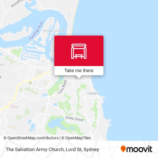The Salvation Army Church, Lord St map