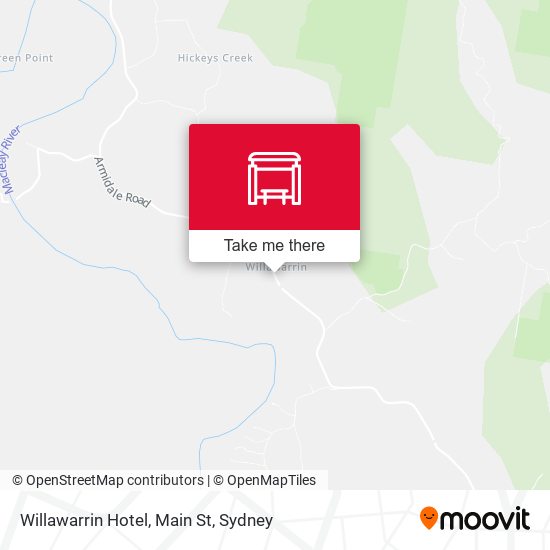 Willawarrin Hotel, Main St map