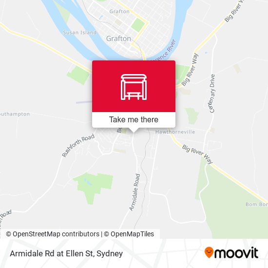 Armidale Rd at Ellen St map