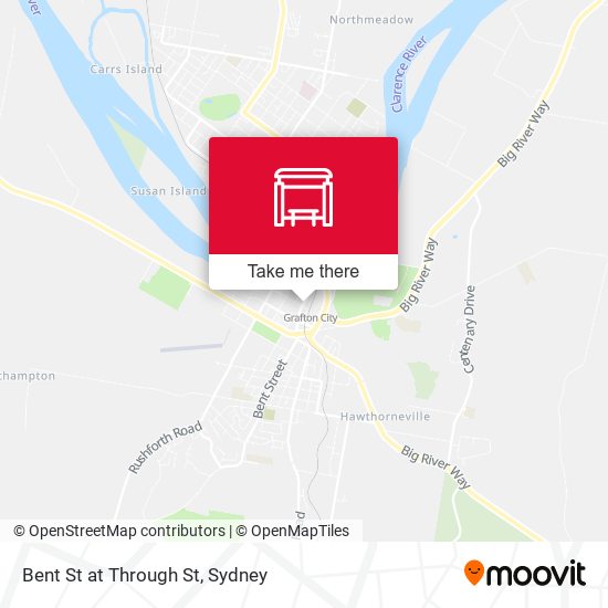 Bent St at Through St map