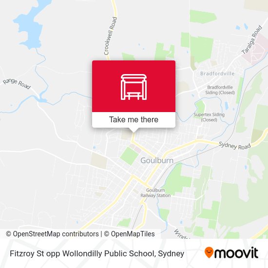 Fitzroy St opp Wollondilly Public School map
