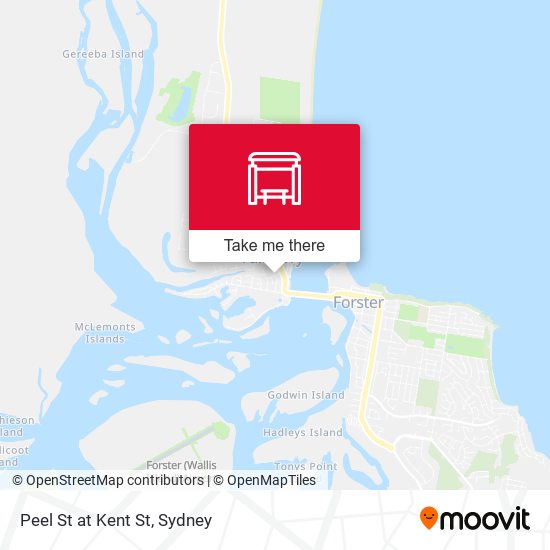 Peel St at Kent St map