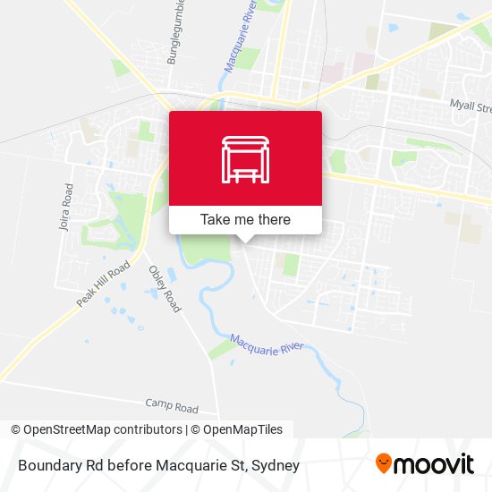 Boundary Rd before Macquarie St map