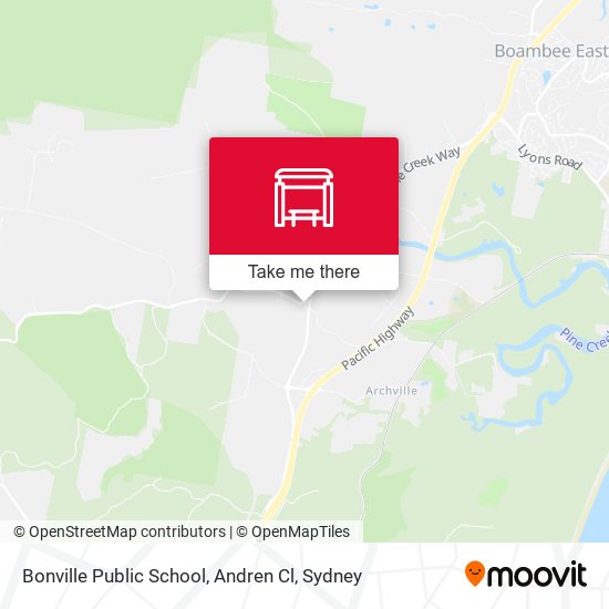 Bonville Public School, Andren Cl map