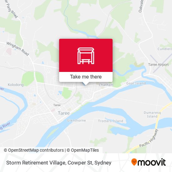 Storm Retirement Village, Cowper St map