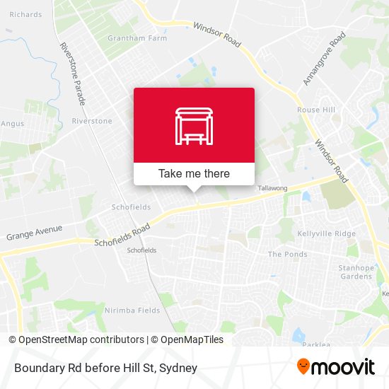 Boundary Rd before Hill St map