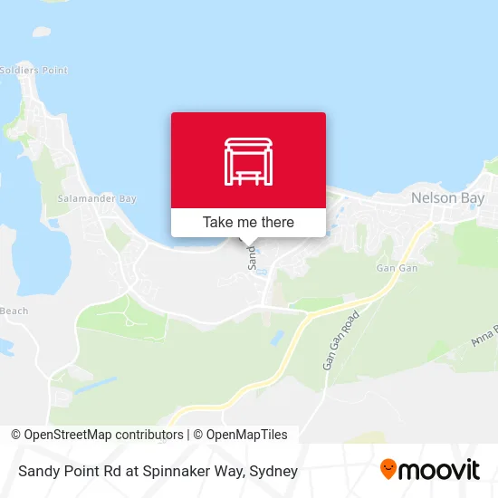 Mapa Sandy Point Rd at Spinnaker Way