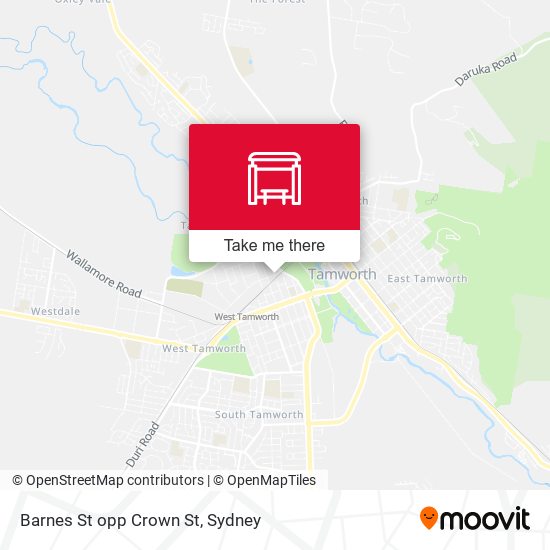 Barnes St opp Crown St map