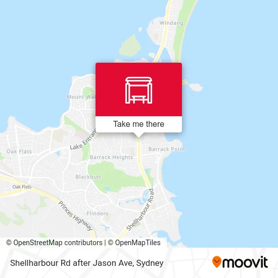 Mapa Shellharbour Rd after Jason Ave