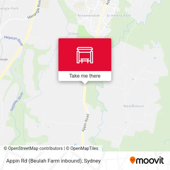Appin Rd (Beulah Farm inbound) map