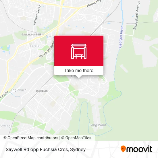 Saywell Rd opp Fuchsia Cres map