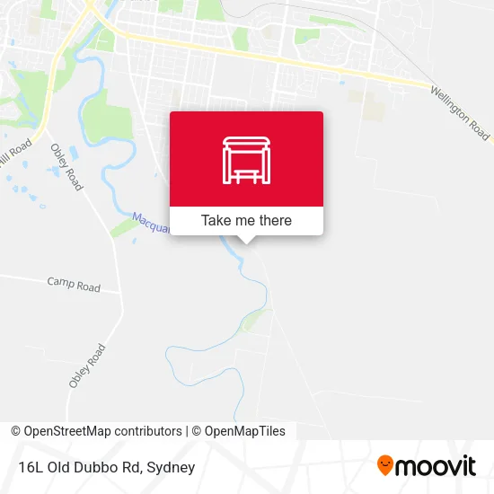 16L Old Dubbo Rd map