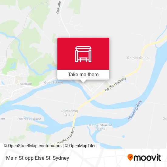 Mapa Main St opp Else St