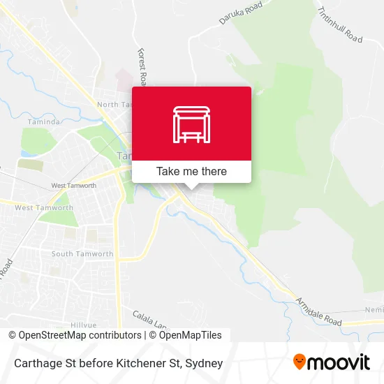 Mapa Carthage St before Kitchener St