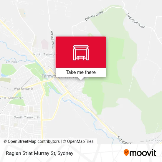 Mapa Raglan St at Murray St