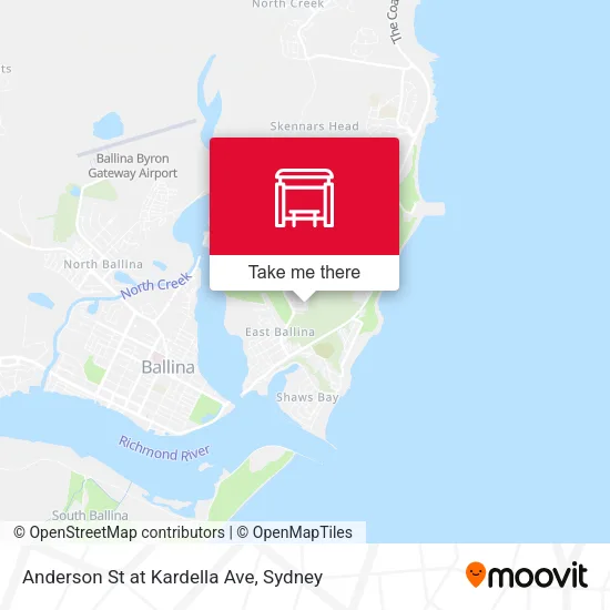 Anderson St at Kardella Ave map
