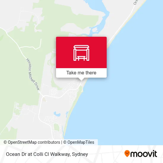 Ocean Dr at Colli Cl Walkway map