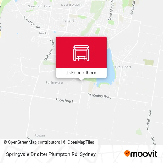 Springvale Dr after Plumpton Rd map