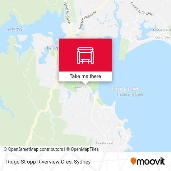 Mapa Ridge St opp Riverview Cres