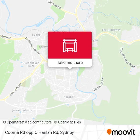 Cooma Rd opp O'Hanlan Rd map