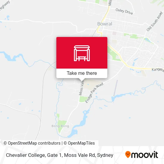 Chevalier College, Gate 1, Moss Vale Rd map