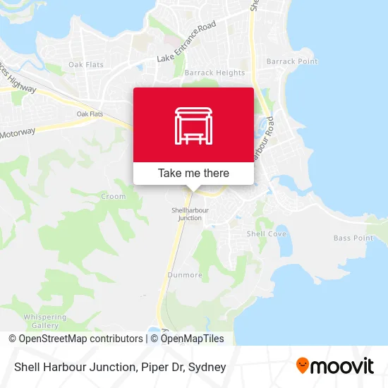 Mapa Shell Harbour Junction, Piper Dr