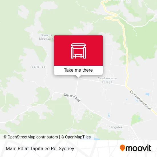 Main Rd at Tapitalee Rd map