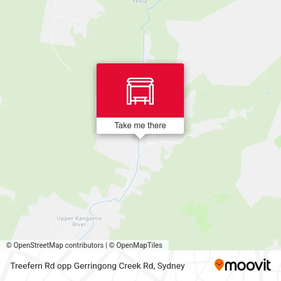 Treefern Rd opp Gerringong Creek Rd map