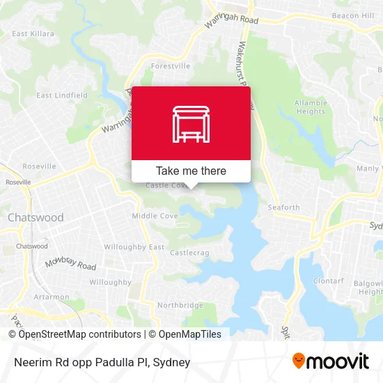 Neerim Rd opp Padulla Pl map