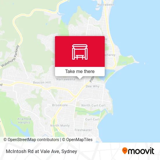 McIntosh Rd at Vale Ave map