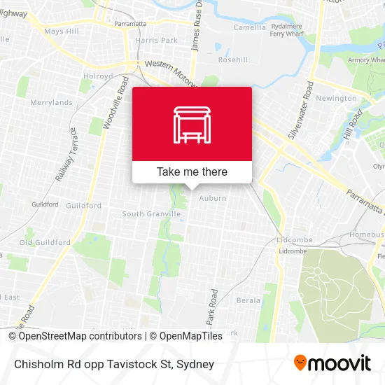 Chisholm Rd opp Tavistock St map