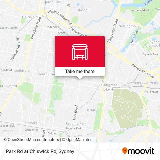 Mapa Park Rd at Chiswick Rd