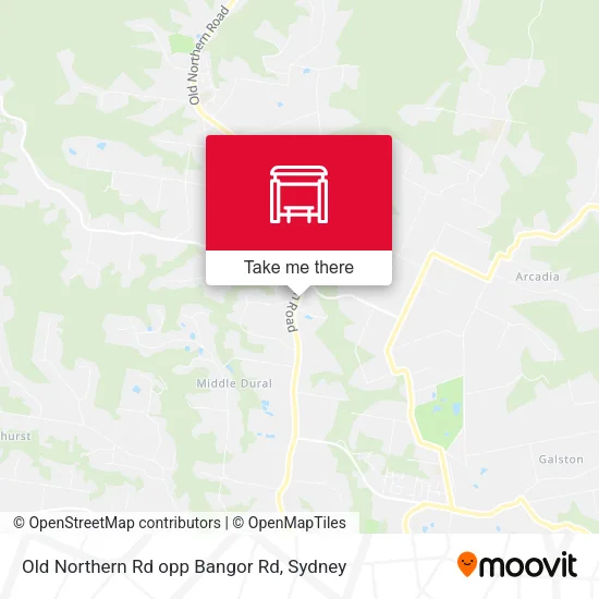 Old Northern Rd opp Bangor Rd map