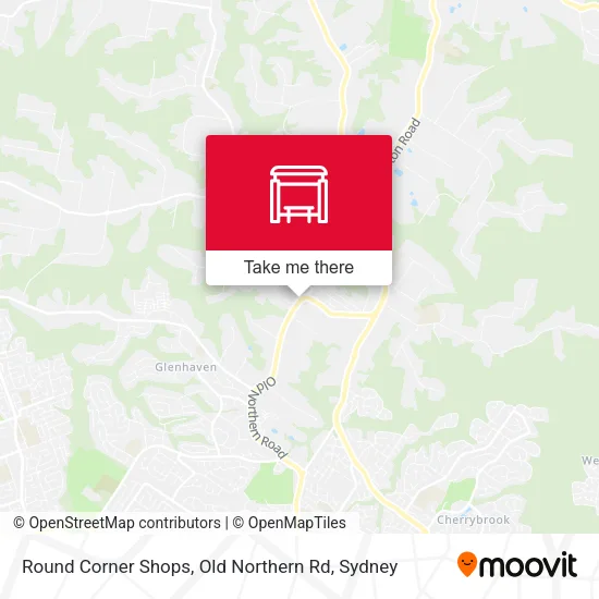 Round Corner Shops, Old Northern Rd map