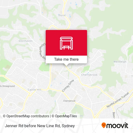Jenner Rd before New Line Rd map