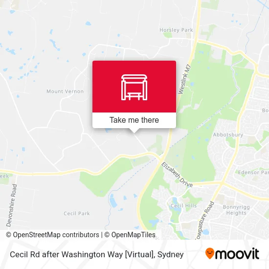 Cecil Rd after Washington Way [Virtual] map