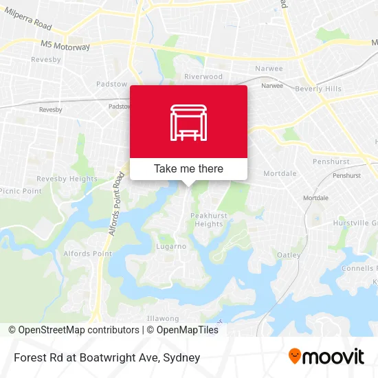 Forest Rd at Boatwright Ave map
