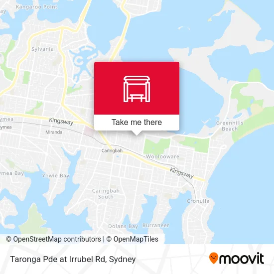 Taronga Pde at Irrubel Rd map