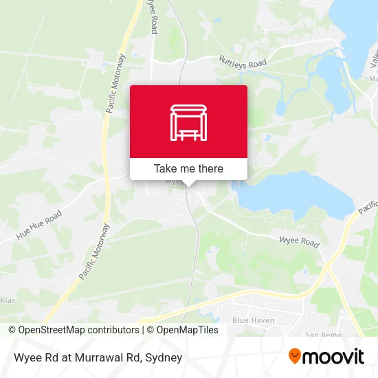 Wyee Rd at Murrawal Rd map