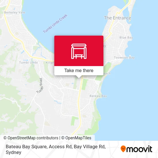 Mapa Bateau Bay Square, Access Rd, Bay Village Rd