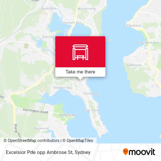 Excelsior Pde opp Ambrose St map