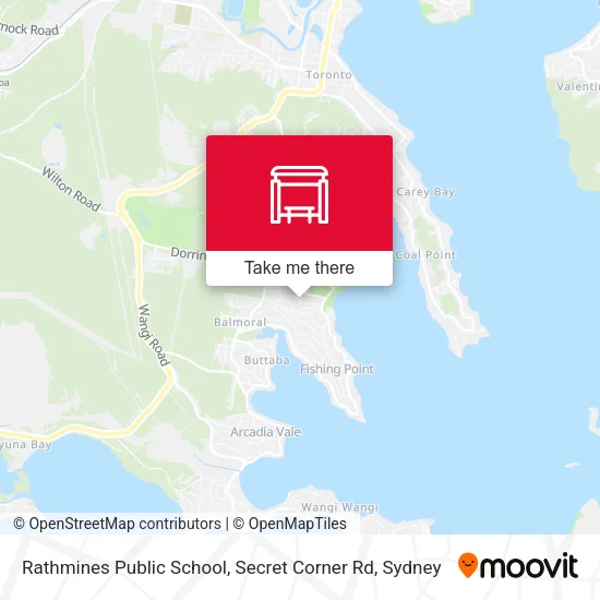 Rathmines Public School, Secret Corner Rd map
